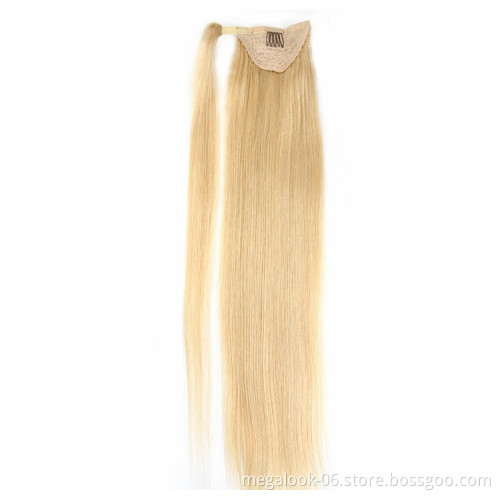 Most Popular 100 Unprocessed Virgin Remy Brazilian Virgin Hair Pieces Human Hair Ponytail